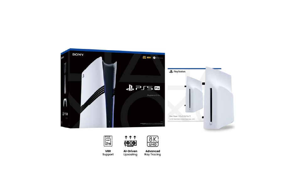 PlayStation 5 Pro Digital + Disc Drive Bundle